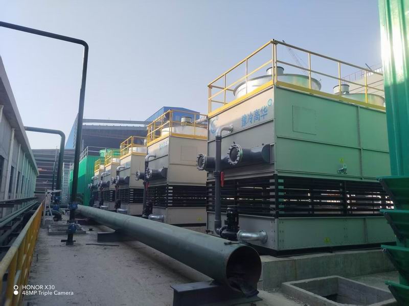 某钢厂炼钢项目采用豫冷高华牌板式蒸发冷却器